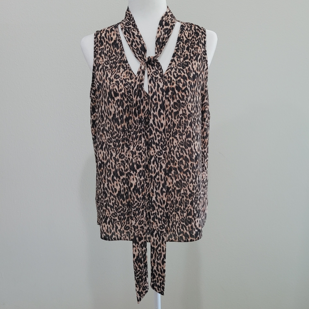Atmosphere Leopard print Tie Top Size 8